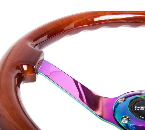 NRG 350MM 3" DEEP DISH WOOD GRAIN STEERING WHEEL