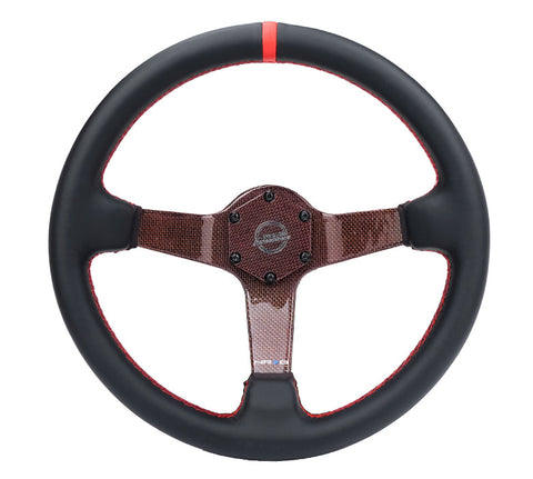 NRG CARBON FIBER COLORED STEERING WHEEL 350MM DEEP DISH