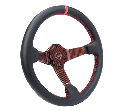 NRG CARBON FIBER COLORED STEERING WHEEL 350MM DEEP DISH