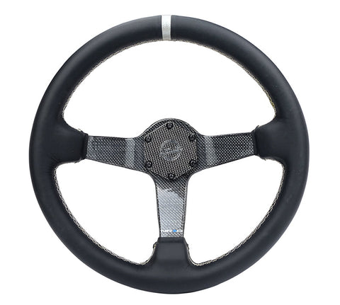 NRG CARBON FIBER COLORED STEERING WHEEL 350MM DEEP DISH