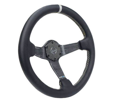 NRG CARBON FIBER COLORED STEERING WHEEL 350MM DEEP DISH