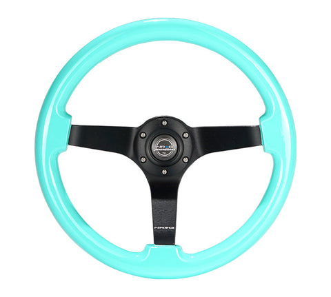 NRG 350MM 3" DEEP DISH WOOD GRAIN STEERING WHEEL