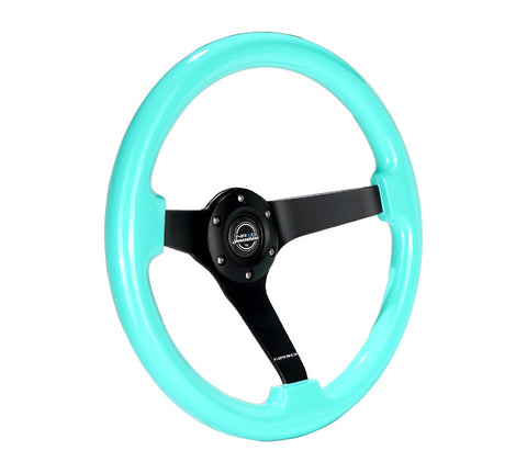 NRG 350MM 3" DEEP DISH WOOD GRAIN STEERING WHEEL