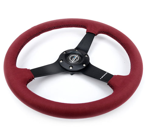 NRG 350MM FLAT STEERING WHEEL ALCANTARA