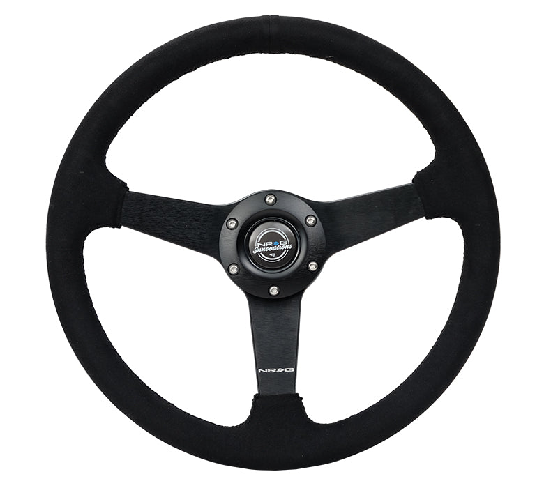 NRG 350MM FLAT STEERING WHEEL ALCANTARA