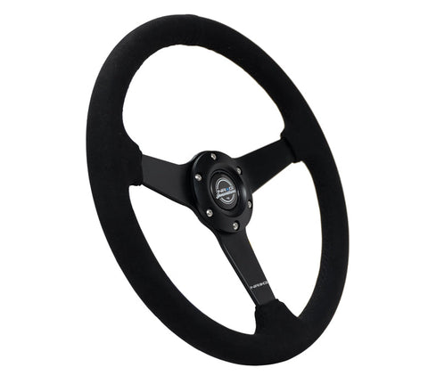 NRG 350MM FLAT STEERING WHEEL ALCANTARA