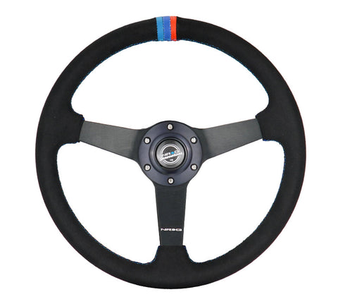 NRG 350MM FLAT STEERING WHEEL ALCANTARA