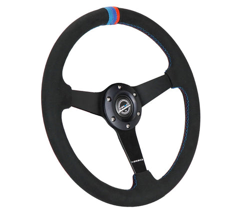 NRG 350MM FLAT STEERING WHEEL ALCANTARA