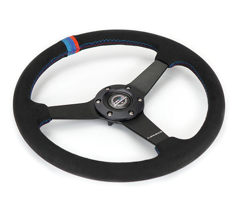 NRG 350MM FLAT STEERING WHEEL ALCANTARA