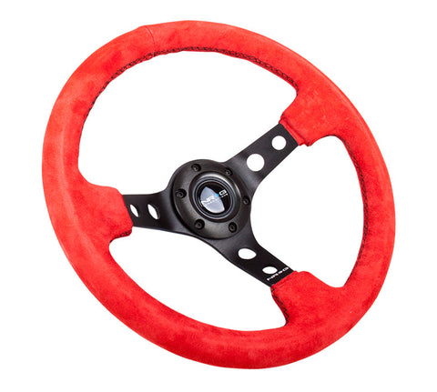 NRG 350MM 3" DEEP DISH WITH HOLES SUEDE