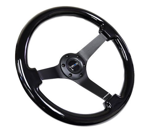 NRG 350MM 3" DEEP DISH WOOD GRAIN STEERING WHEEL