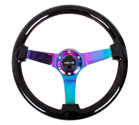 NRG 350MM 3" DEEP DISH WOOD GRAIN STEERING WHEEL