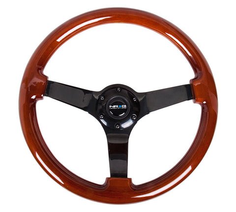 NRG 350MM 3" DEEP DISH WOOD GRAIN STEERING WHEEL