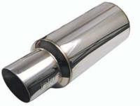 Injen 2 3/8 Universal Muffler w/Stainless Steel resonated rolled tip - SES225C