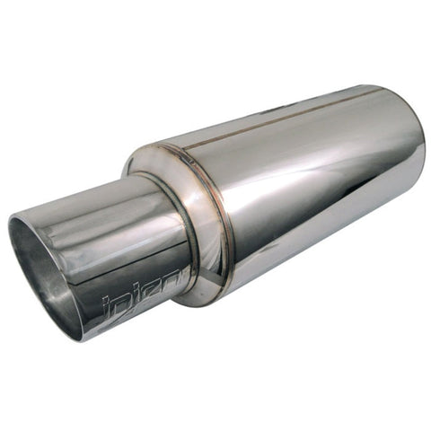 Injen 2 3/8 Universal Muffler w/Stainless Steel resonated rolled tip - SES225C