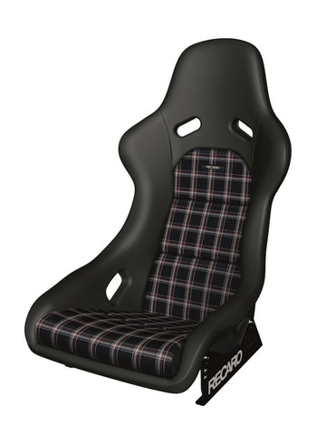 Recaro Classic Pole Position ABE Seat - Black Leather/Classic Checkered - 087.00.0B28-01