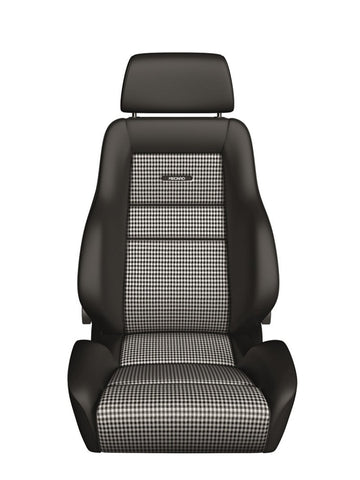 Recaro Classic LS Seat - Black Leather/Pepita Fabric - 089.00.0B25-01