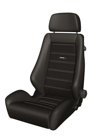 Recaro Classic LX Seat - Black Leather/Classic Corduroy - 088.00.0B27-01