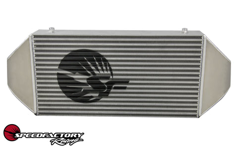 SpeedFactory Racing HPX Dual Backdoor Front Mount Intercooler - 3" Inlet / 3.5" Outlet (1000HP-1200HP)