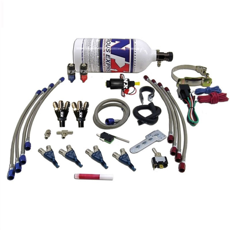 Nitrous Express 4 Cyl Piranha Nitrous Kit w/2.5lb Bottle