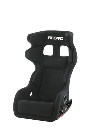 Recaro P1300 GT LW Lightweight Seat - Black Velour/White Logo - 071.87.0995-01