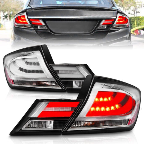 2013-2015 Honda Civic LED Taillights Chrome (excludes hybrid)