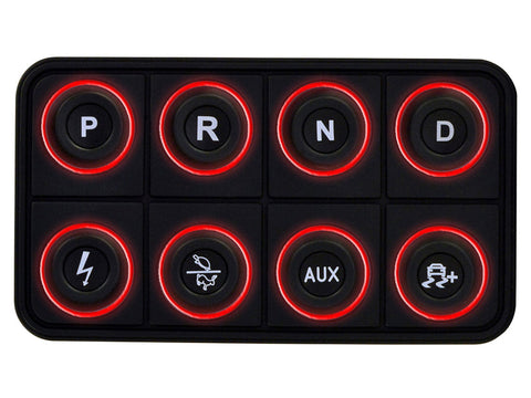 AEM EV 8 Button Keypad CAN Based Programmable Backlighting - 30-8400