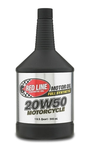 Red Line 20W50 Motorcycle Oil Quart - Single - 42504-1