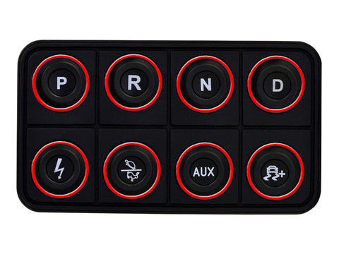 AEM EV 8 Button Keypad CAN Based Programmable Backlighting - 30-8400