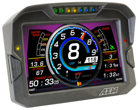 AEM CD-7 Logging Race Dash Carbon Fiber Digital Display (CAN - 30-5701