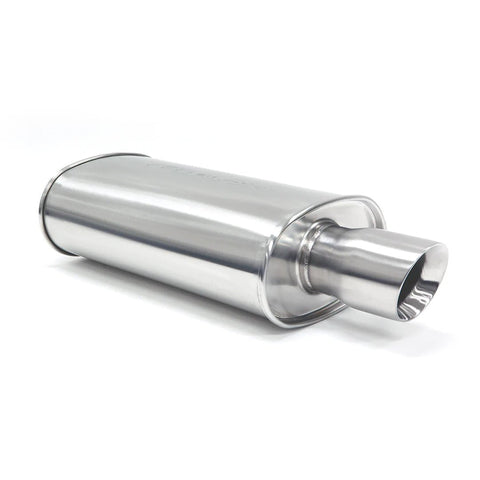 Blox Racing SL Sport Muffler w/Angled Tip  - 2.25" / 2.5" / 3.0"