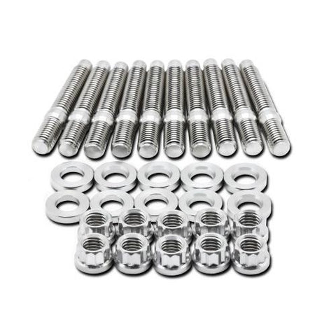 Blox Racing Stainless Steel Exhaust Manifold Studs - M8x1.25x45mm 7-10 Piece Kits