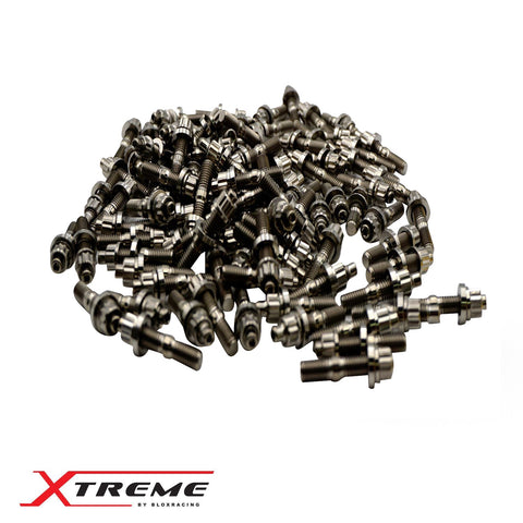 Blox Racing  Xtreme Titanium Intake/Exhaust Manifold Studs - Raw and Burnt